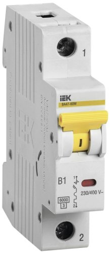 Выключатель автоматический IEK KARAT ВА47-60М 1п 1А B 6кА картинка